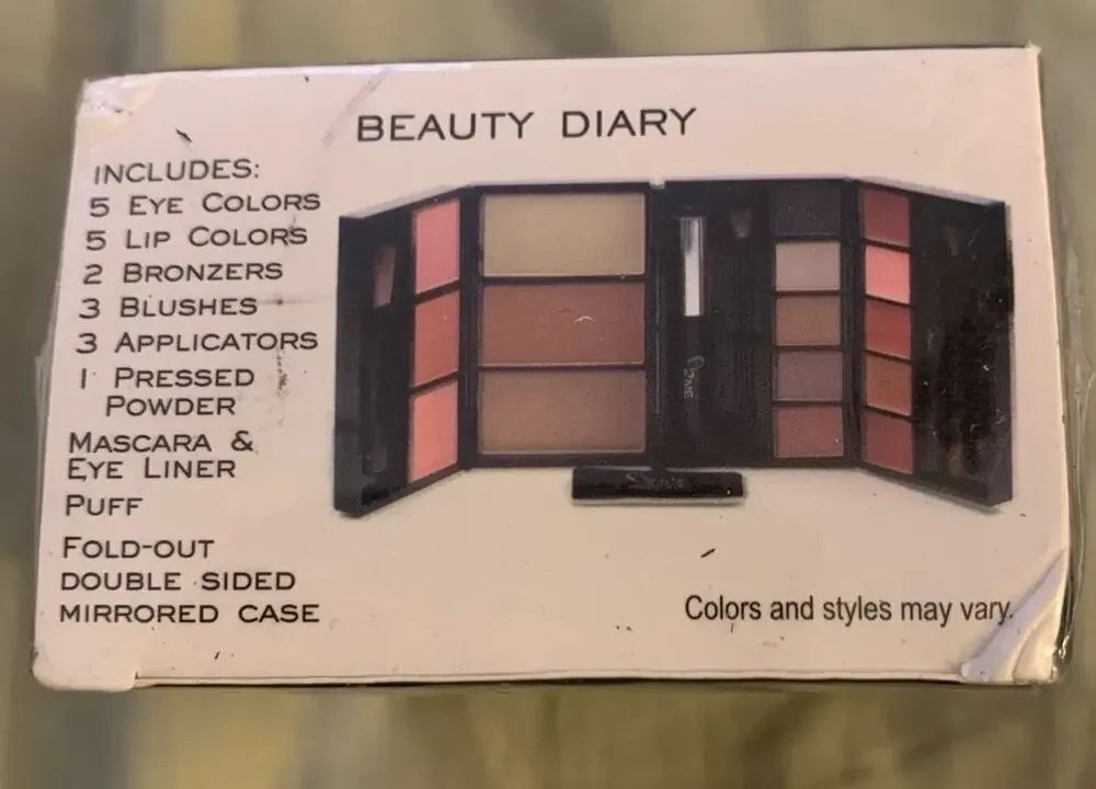 Sealed ME Makeover Essentials Beauty Diary Makeup Travel Case Eye Lip Bronzer